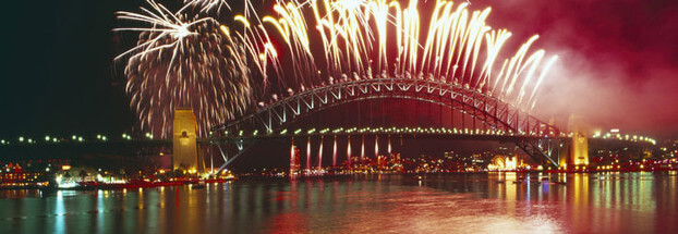 Fuochi d'artificio, Capodanno, Sydney, Australia