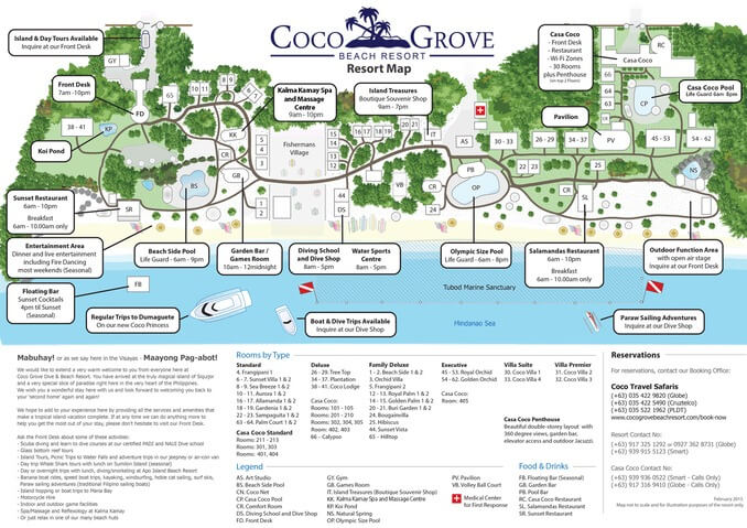 Coco Grove Resort Map