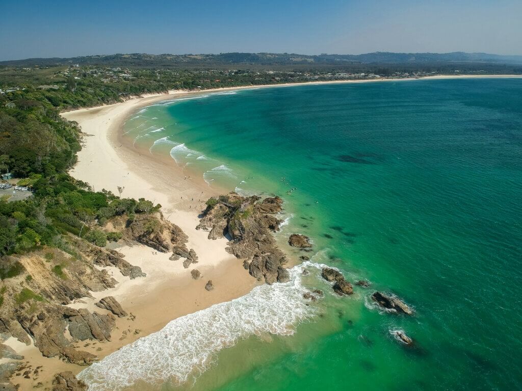 Australia AERIAL VIEW OF THE PASS BYRON BAY New South Wales