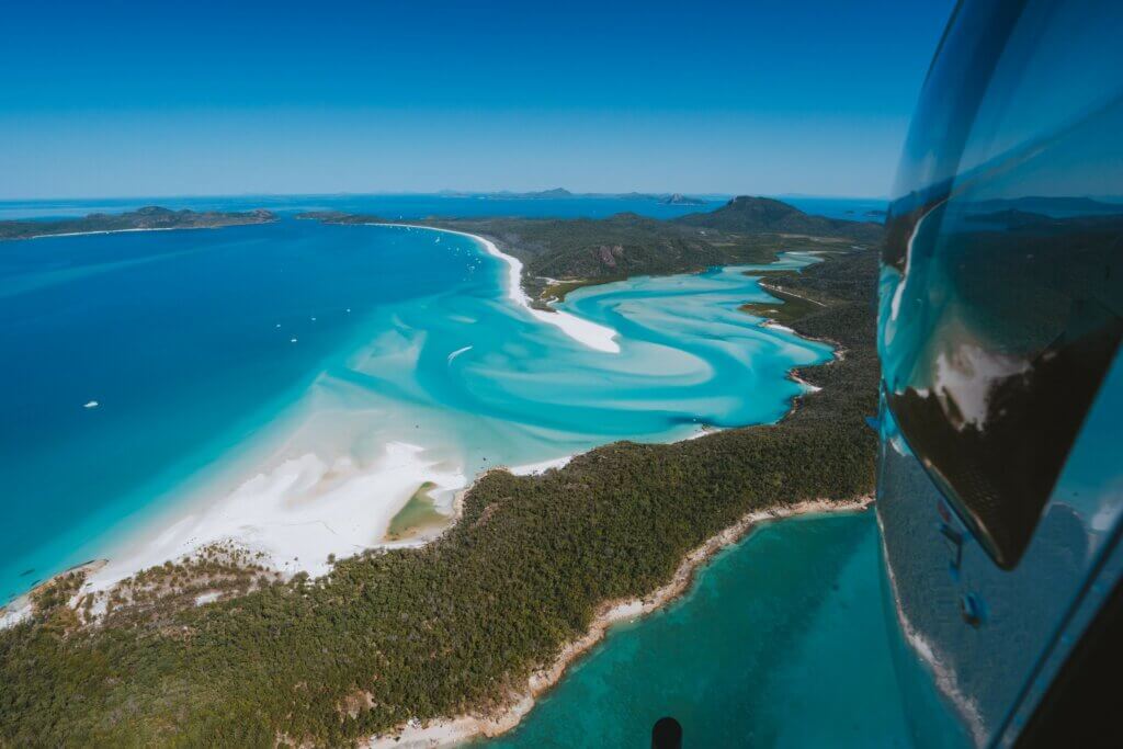 Tropical North Queensland Whitehaven Beach Aerial Australia