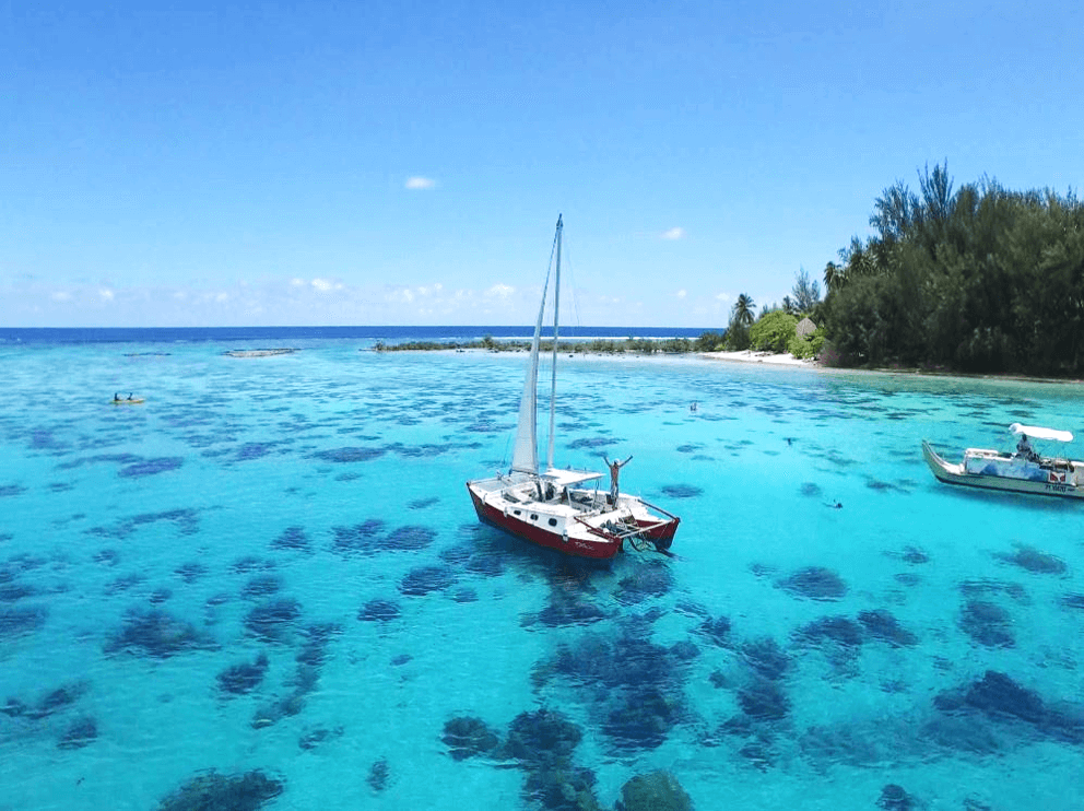 Moorea - Crociera al tramonto catamarano Taboo